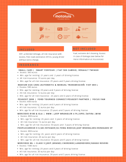 12. Please read the conditions of the rental.