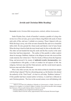Jewish and Christian Bible Reading1