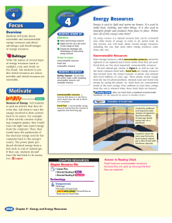 Energy Resources