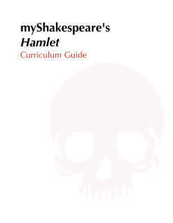 Hamlet Quick Study For Teachers