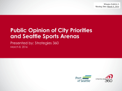 Public Opinion of City Priorities and Seattle Sports