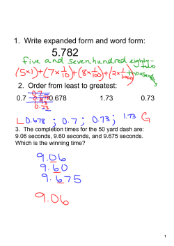 1. Write expanded form and word form