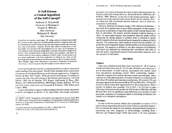 Is Self-Esteem a Central Ingredient of the Self