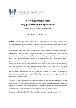 Heavy duty long span floors Long spanned floors