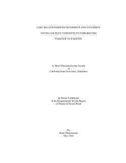 LGBT RELATIONSHIP DEVELOPMENT AND DYNAMICS: YOUNG