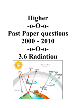 3.6.2 Radiation 00-10 - Elgin Academy Physics Department