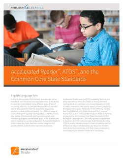 Accelerated Reader, ATOS, and the Common Core