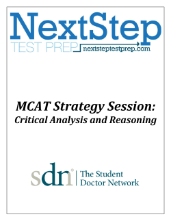 Critical Analysis and Reasoning