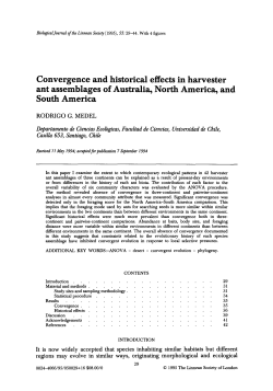Convergence and historical effects in harvester