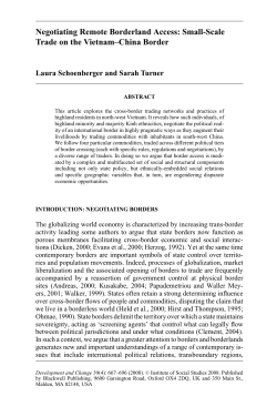 Small-Scale Trade on the Vietnam&ndash;China Border