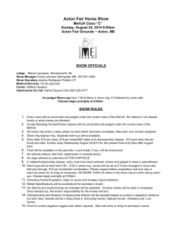 Acton Fair Horse Show