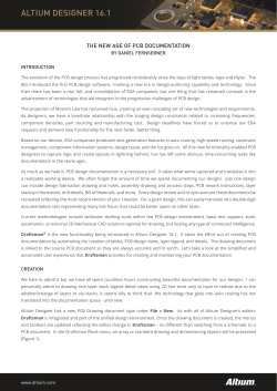 THE NEW AGE OF PCB DOCUMENTATION