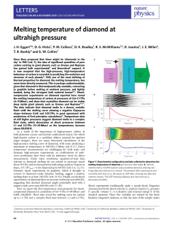 Melting temperature of diamond at ultrahigh pressure