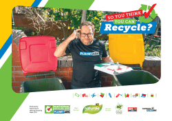 So You Think You Can Recycle? - National Recycling Week