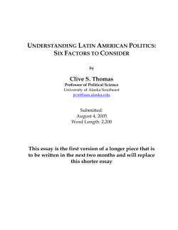 understanding latin american politics