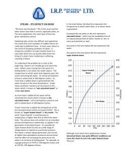 steam &ndash; its effect on hose