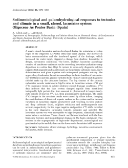 Sedimentological and palaeohydrological responses to tectonics