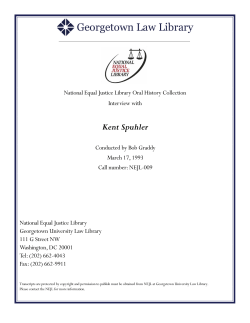 Kent Spuhler - Georgetown Law