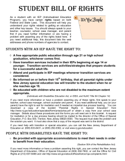 Student Bill of Rights