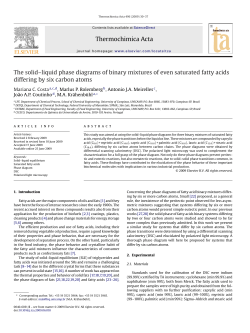 The solid&ndash;liquid phase diagrams of binary mixtures of even