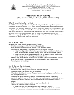 Predictable Chart Writing