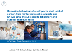 Corrosion behaviour of a self-pierce rivet joint of CFRP