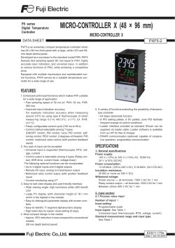 MICRO-CONTROLLER X (48 &times; 96 mm) - Fuji Electric Corp. of America