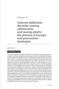 Internet addiction disorder among adolescents and young adults