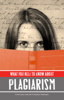 Plagiarism - Rutgers: School of Health Professions