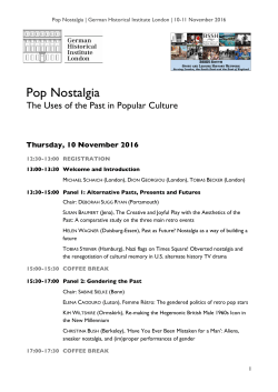 Programme - German Historical Institute London