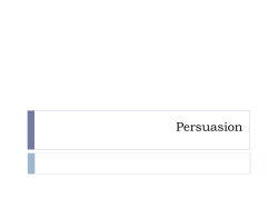 Argument and Persuasion