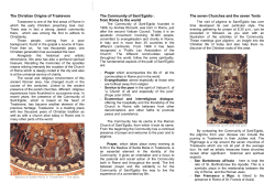 The Christian Origins of Trastevere The Community of Sant`Egidio