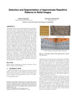 Detection and Segmentation of Approximate Repetitive Patterns in