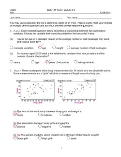 MATH 115 Last Name, First Name