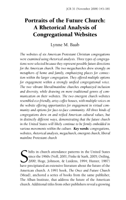 Portraits of the Future Church: A Rhetorical Analysis of