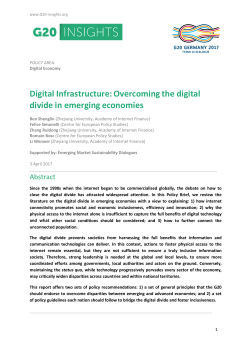 Overcoming the digital divide in emerging economies