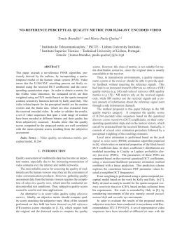 NO-REFERENCE PERCEPTUAL QUALITY METRIC FOR H.264