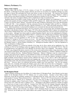 Dubarry Perfumery Co. 81 Brompton Road