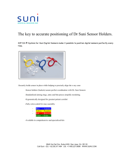 The key to accurate positioning of Dr Suni Sensor Holders.