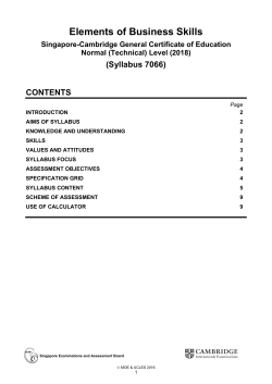 Elements of Business Skills