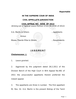 Reportable IN THE SUPREME COUR OF INDIA CIVIL
