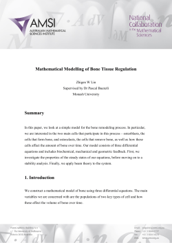 Mathematical Modelling of Bone Tissue Regulation