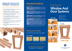 – the Wooden Window Kits Brochure