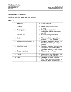 Match the following words with their meaning PART 1
