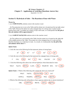Chapter 5 &ndash; Applications of Acid