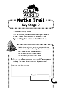 Maths Trail - Cadbury World