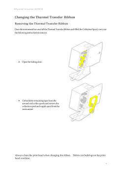 Changing the Thermal Transfer Ribbon