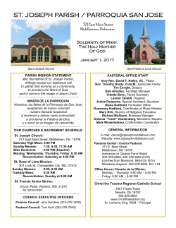 st. joseph parish / parroquia san jose