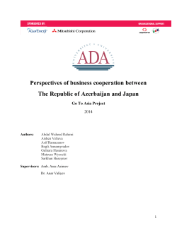 Japan Report - ADA University