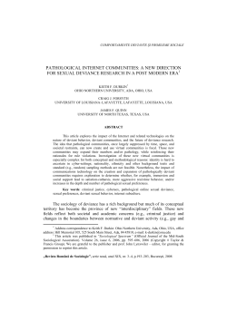 pathological internet communities: a new